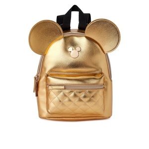 Gold Minnie mini backpack